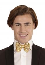 Noeud papillon pailleté avec LED:or 