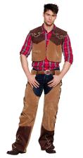 Accessoires:Cowboy Herrenkostüm: Western Outfit:braun 50/52