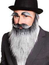 Accessoires:Beard Old Man with Eyebrows and Moustache:grey 