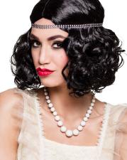 Flapper Halskette:weiss 