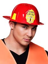 Helm 'Fire chief' : Feuerwehr Helm:rot 