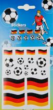 Fussball- und Flagaufkleber Germany: Soccer Party:multicolored 