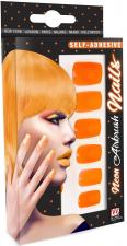 Ongles néon:orange