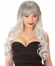 Accessoires:Perücke Melania:grau 