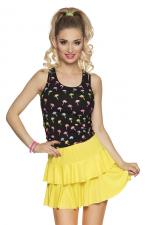 Mini skirt Ruffles neon colored 
:yellow