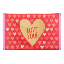 Love Flag:60 x 90 cm, multicolored 