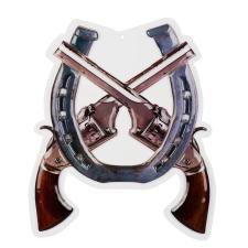 Accessoires:Wild West Wall decoration:47 x 40 cm, multicolored 