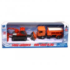 NEW RAY: Schneepflugset 2 tlg. Pistenbully & Lastwagen 