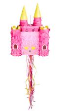 Accessoires:Castle Pull Pinata: magical party game for princesses:40 x 26 x 16 cm, pink 