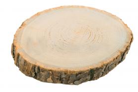 Runde Holzplatte:25 - 28 cm / 2.5 cm, natur 
