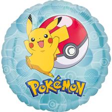 Accessoires:Pokemon Folienballon rund: Kinderparty Geburtstagsdeko:43 cm 