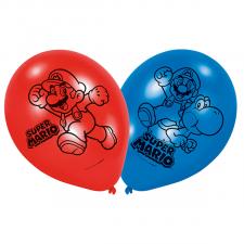Super Mario Luftballons:6 Stück, 23cm