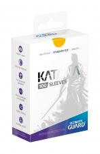 Ultimate Guard: Katana Sleeves Standardgrösse:100 pièce, 66 x 91 mm, jaune 