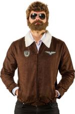 Pilot jacket Imitation suede:brown 