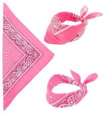 Accessoires:Bandana Tuch:55 x 55 cm, rosa 