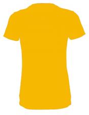 T-shirt uni femme:jaune 