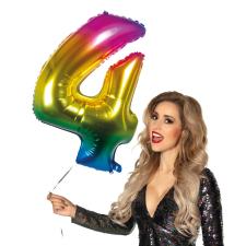 Accessoires:Ballon feuille nombre 4:86cm, coloré 