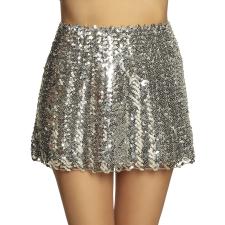 Mini skirt Sequins:silver