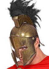 Gladiatorenhelm: mit beweglichem Visier:bronze 