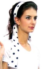 50s rock and roll hair band:white 