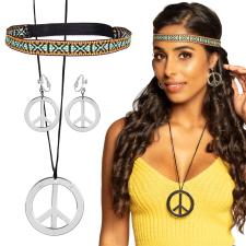 Accessoires:Set Hippie: Headband, earrings and necklace 