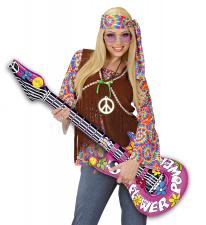 Inflatable Guitar Flower Power:105 cm, pink 