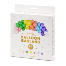 Accessoires:Balloon garland rainbow:2m, colorful 