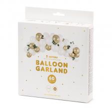 Ballon Girlande:2m, weiss 