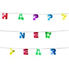 LED light chain 'Happy New Year':160 cm