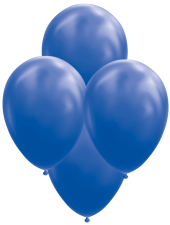 Ballons latex, métallisés:10 pièce, 27 cm, bleu 