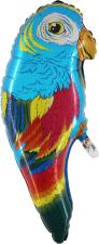Papagei Folienballon:70 cm, blau 