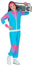 Retro Kind Trainingsanzug:blau 