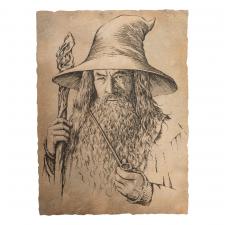 Der Hobbit Kunstdruck: Portrait of Gandalf the Grey:21 x 28 cm 