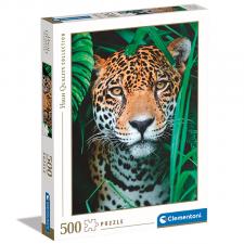 Puzzle Jaguar in the Jungle 500: Clemetoni Puzzle:49 x 36 cm 