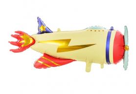 Flugzeug Folien Ballon:91x39cm, mehrfarbig 