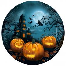 Halloween Party plates:FSC certified:8 Item, 23 cm 