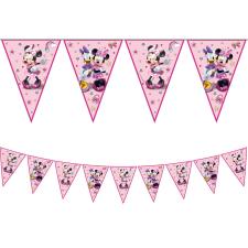 Guirlande de fanions Minnie Mouse : Décoration de fête pour enfants:230 cm, rose 
