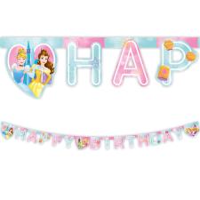 Accessoires:Disney Princess Happy Birthday Girlande:200 cm, mehrfarbig 