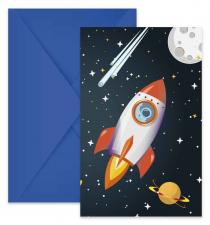 Accessoires:Astronauten / Weltall Invitation cards:FSC certified:6 Item 