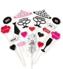 Accessoires:Accessoires de photobooth Bride & Groom 