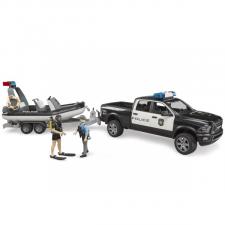 RAM 2500 police with inflatable boat 