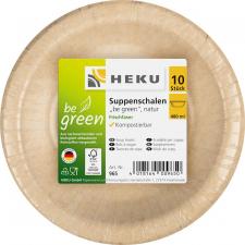 Assiettes creuses be green:10pièce, 480 ml, natur