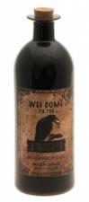Accessoires:Raben Glas Flasche "Welcome to the Haunted House":7 x 21 cm, schwarz 