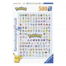 Puzzle Pokémon Pokédex 500: Ravensburger Puzzle:49 x 36 cm 