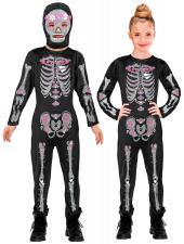 Accessoires:Glitter skeleton costume kids 