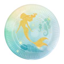 Accessoires:Meerjungfrau Papierteller:10 Stück, 23 cm 