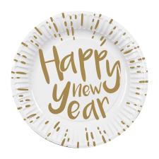 Happy New Year paper plates:10 Item, 23 cm