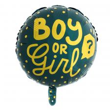 Boy or Girl? Folienballon, zweiseitig:45 cm