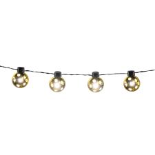 Accessoires:LED-lichterkette Partyball:140 cm, Ø 4.5 cm, gold 