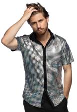 Hemd Disco Diamond:silber 